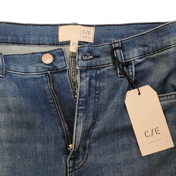 NEW Current Elliot High Rise Flare Denim Blue Jeans NWT Women's Size 27 - Picture 5 of 12